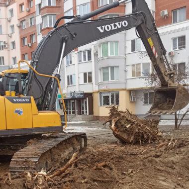 Корчевание пней