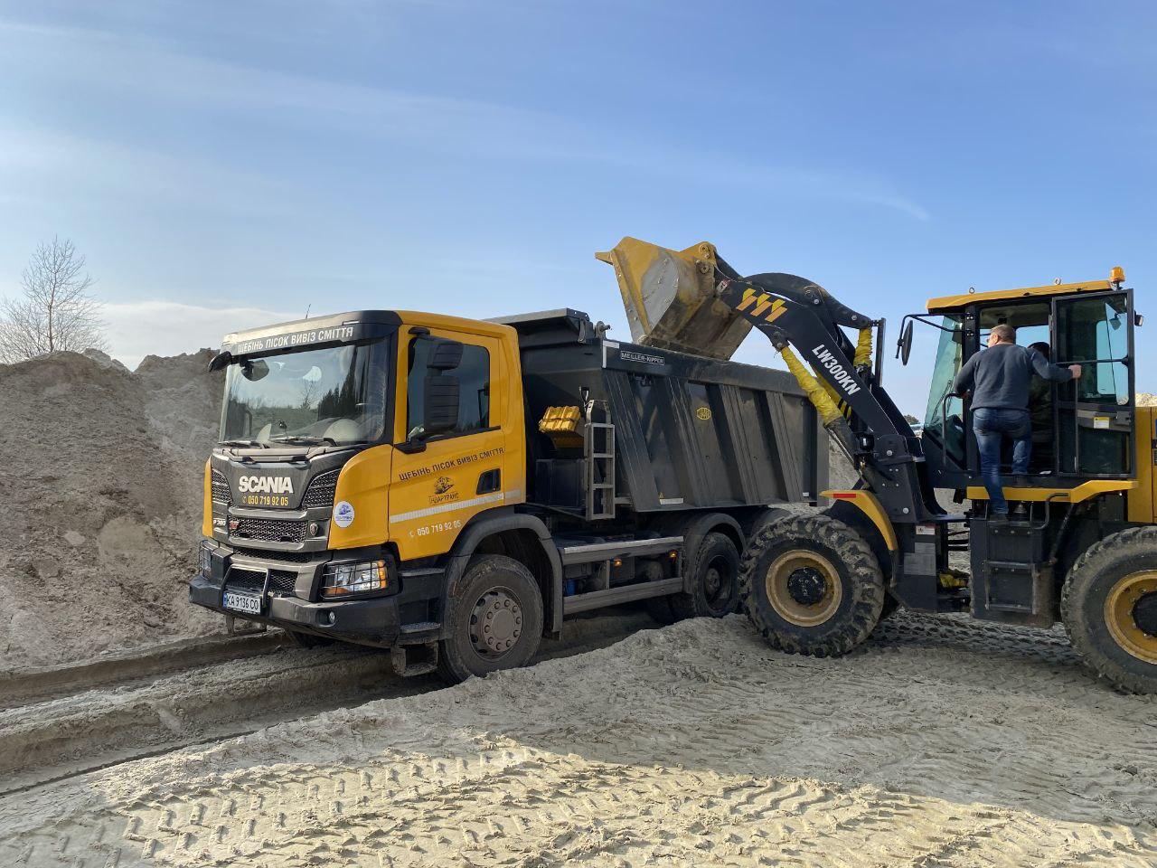 Навантаження піску Навантаження піску